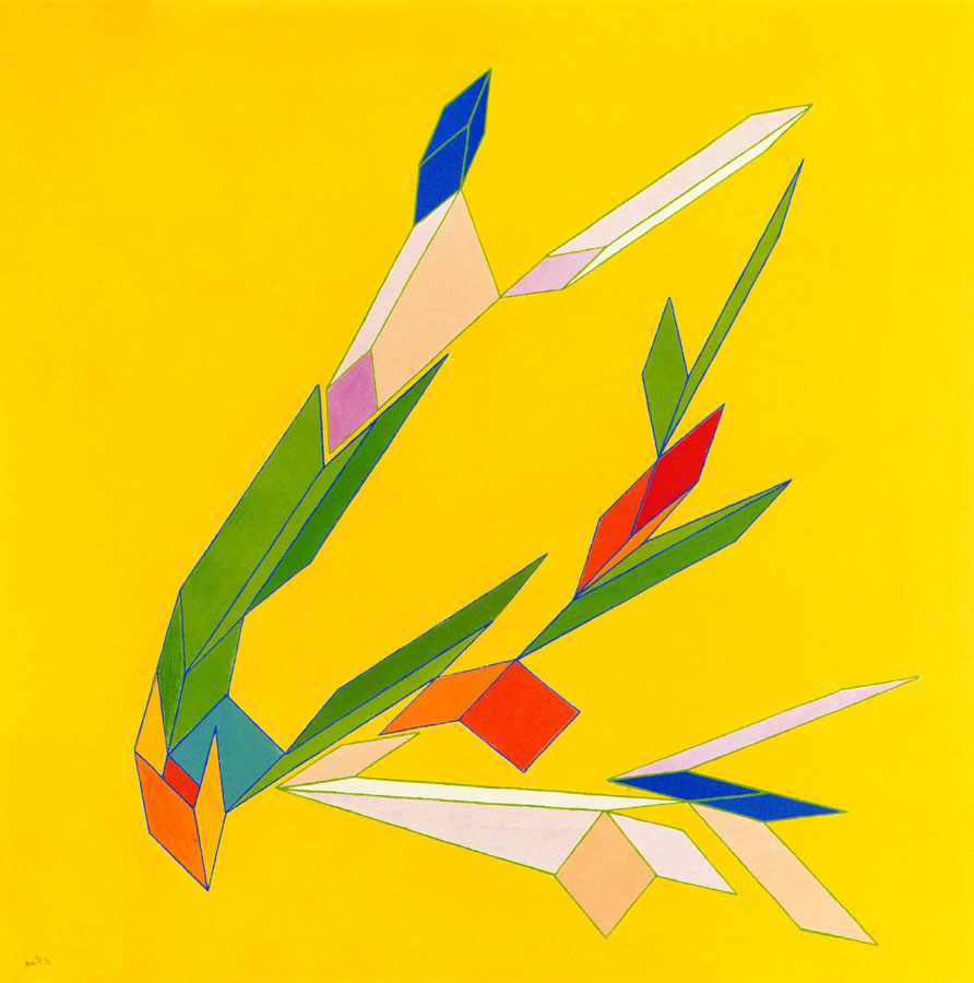 Amour bel oiseau, 1992, cm 120x120